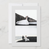 Carte photo de Noël super Rétro moderne minimalist (Dos)