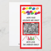 Carte photo de Noël Sweet Candy (Devant / Derrière)