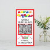 Carte photo de Noël Sweet Candy (Debout devant)