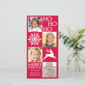 Carte photo de Noël tendance (Debout devant)