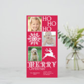 Carte photo de Noël tendance (Debout devant)