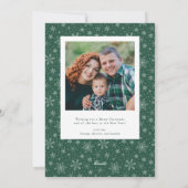 Carte photo de Noël traditionnel (Dos)