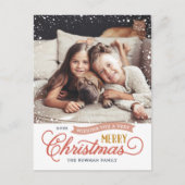 Carte photo de Noël très joyeux (Devant)