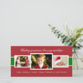 Carte photo de Noël Trio Charmé (Debout devant)