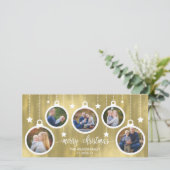 Carte photo de Noël, Vacances, Ornements (Debout devant)