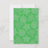 Carte photo de Noël vert et blanc (Dos)