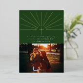 Carte photo de Noël verte de la Croix Sainte (Debout devant)