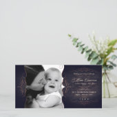 Carte photo de Noël vintage Soll Chalkboard (Debout devant)