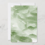 Carte photo de Noël Watercolor Winter Greenery (Dos)