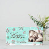 Carte photo de Noël Whimsical (Debout devant)