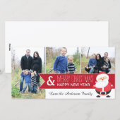 Carte photo de Noël Whimsical (Devant / Derrière)