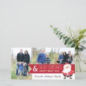 Carte photo de Noël Whimsical (Debout devant)