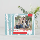 Carte photo de Noël Winter Wonderland (Debout devant)