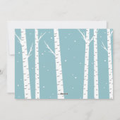 Carte photo de Noël Winter Wonderland (Dos)