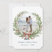 Carte photo de Noël Wreath (Devant)