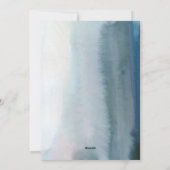 CARTE PHOTO DE NOUVELLE ANNÉE | Aquarelle florale (Dos)