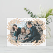 Carte photo de papier de vacances de feuille (Debout devant)