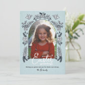 Carte photo de Pâques Floral du printemps (Debout devant)