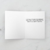 Carte photo de Pâques Vintage drôle (Intérieur)