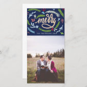 Carte photo de Parties scintillant Merryscript Chr (Devant / Derrière)