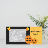 Carte photo de patchs Citrouille Halloween (Debout devant)