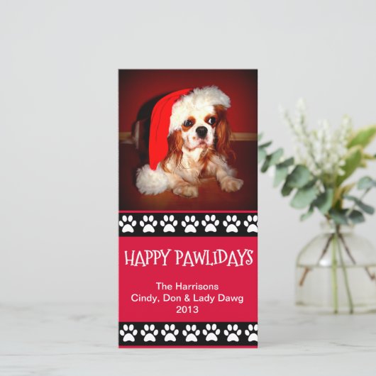 Carte photo de Personalizable de vacances - (Debout devant)