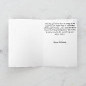 Carte Photo de plage Anniversaire (Intérieur)