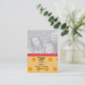 Carte photo de point de polka (Debout devant)