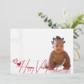 Carte photo de police tendance Heureuse Sainte-Val (Debout devant)