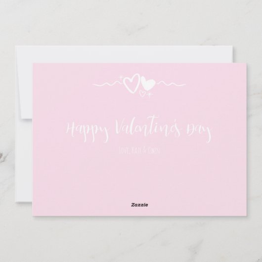 Carte photo de police tendance Heureuse Sainte-Val (Dos)