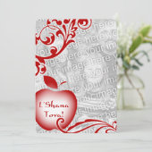 Carte photo de pomme florale L'Shana Tova (Debout devant)