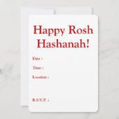 Carte photo de pomme florale L'Shana Tova (Dos)