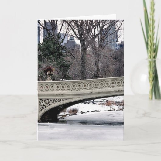 Carte Photo de pont de l'arc de Central Park (Devant)
