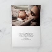 Carte Photo de premier jour de la fête des pères "Papa e (Intérieur)