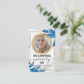 Carte photo de prière commémoratif élégant et élég (Debout devant)