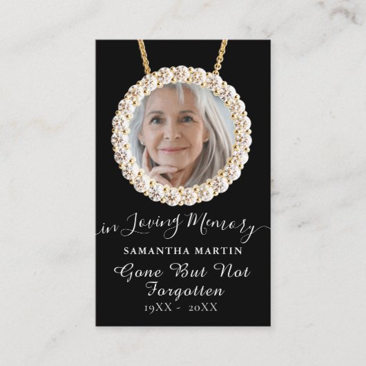 Carte photo de prière commémorative de calligraphi (Devant)