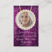 Carte photo de prière commémorative de Parties sci (Devant)