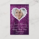 Carte photo de prière commémorative de Parties sci (Devant)