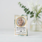 Carte photo de prière commémorative d'élégance bot (Debout devant)