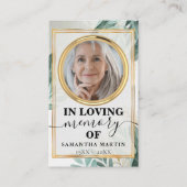 Carte photo de prière commémorative d'élégance bot (Devant)
