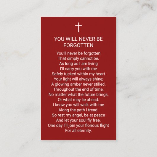 CARTE PHOTO de prière commémorative du drapeau amé (Dos)