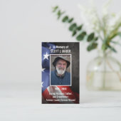 CARTE PHOTO de prière commémorative du drapeau amé (Debout devant)