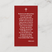 CARTE PHOTO de prière commémorative du drapeau amé (Dos)