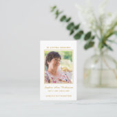 Carte photo de prière commémorative funéraire simp (Debout devant)