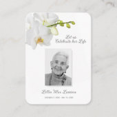 Carte photo de prière commémorative funéraire simp (Devant)