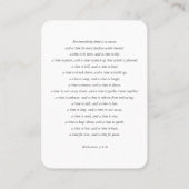 Carte photo de prière commémorative funéraire simp (Dos)