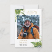 Carte photo de prière funéraire commémorative de v (Devant)