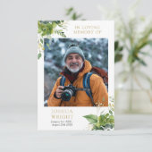 Carte photo de prière funéraire commémorative de v (Debout devant)