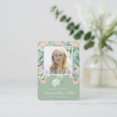 Carte photo de prière funéraire Eucalyptus (Debout devant)