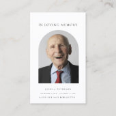 Carte photo de prière funéraire minimal moderne (Devant)